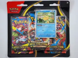 Pokemon TCG | Mega Evolution | 3 Pack Booster Bundle + Psyduck Black Star Promo - Image 1
