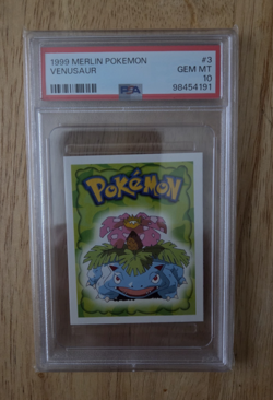 1999 Merlin Pokemon Venusaur Psa 10 Pop 20 - Image 1