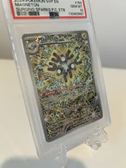2024 Pokemon Center Magneton Surging Sparks ETB PSA 10 - Image 2
