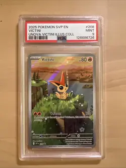 Pokemon TCG Victini Black Bolt & White Flare Promo Illustration SVP208 PSA 9 - Image 1