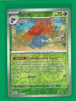 Pokemon TCG Scarlet & Violet 151 Gloom #44/165 Uncommon Reverse Holo - Image 1