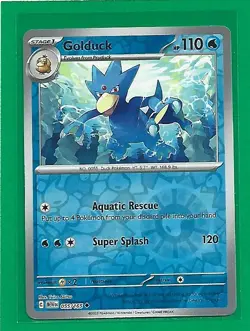 Pokemon TCG Scarlet & Violet 151 Golduck #55/165 Uncommon Reverse Holo - Image 1
