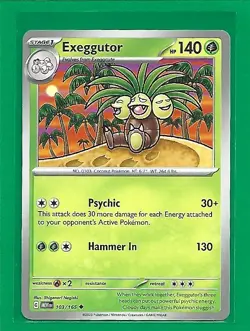 Pokemon TCG Scarlet & Violet 151 Exeggutor #103/165 Regular Uncommon - Image 1
