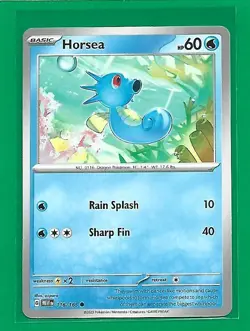 Pokemon TCG Scarlet & Violet 151 Horsea #116/165 Regular Common - Image 1