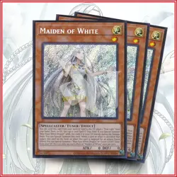 YuGiOh Maiden of White x3 Secret Rare | Blue-Eyes White Destiny SDWD - Image 1
