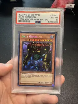 PSA 10 Gem Mint Gate Guardian MRD-EN000 Yu-Gi-Oh! Metal Raiders 2023 Anniversary - Image 1