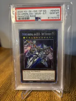 2020 Yu-Gi-Oh! Phra-Phantom Rage Divine Arsenal AA-ZEUS Sky Thunder PSA 10 - Image 1