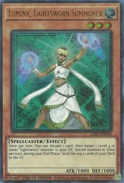 Yugioh! LP Lumina, Lightsworn Summoner - LART-EN045 - Ultra Rare - Limited Editi - Image 1