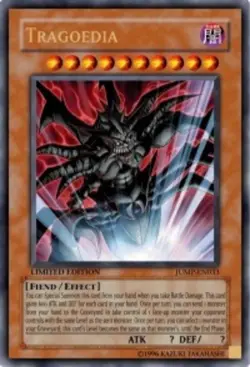 Yugioh! HP Tragoedia - JUMP-EN033 - Ultra Rare - Limited Edition Heavily Played, - Image 1