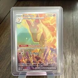 Rapidash 189/182 Illustration Rare Destined Rivals Pokemon Card Near Mint - Image 1