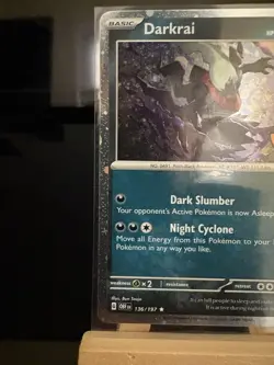DARKRAI - 136/197 Trick Or Trade 2024 - Cosmos Holo Rare - Pokemon TCG Card - Image 2