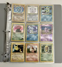 Pokemon Vintage 5 Foil/175 Card Binder Lot Base Jungle Fossil XY Evolutions - Image 2