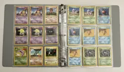 Pokemon Vintage 5 Foil/175 Card Binder Lot Base Jungle Fossil XY Evolutions - Image 3