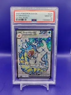 PSA 10 GEM MINT Gyarados ex Full Art 225/198 Pokemon Scarlet & Violet TCG Card - Image 1