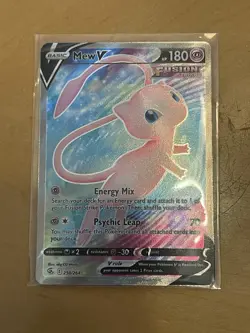 Pokemon TCG Swsh08: Fusion Strike Mew v Full Art Holo Ultra Rare Card 250/264 - Image 2