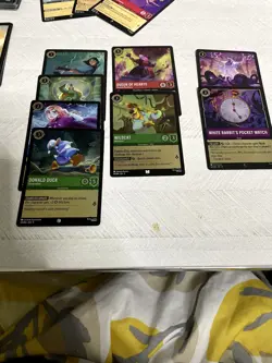 Lorcana Fabled 100 Card Lot, 53 C, 27 UC, 9 R, 3 UR, 1 Legendary, 1 Epic, 8 Foil - Image 2