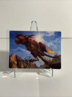 GOLD SIGNATURE Red XIII Proud Warrior Art Card - Art Series: FINAL FANTASY 30/53 - Image 1
