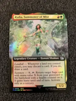 Magic The Gathering MTG - Rydia, Summoner of Mist (Extended Art) Foil - FIN - Image 1