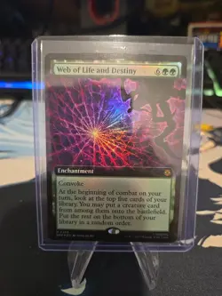 Web of Life and Destiny Extended Art MTG Marvel's Spider-Man (Foil) NM - Image 1