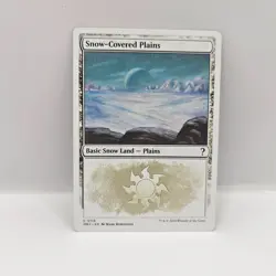 Snow-Covered Plains NM #116 MTG Mystery Booster 2 (White Border Frame) - Image 1