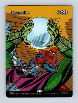 Traumatize (Borderless) Marvel Eternal-Legal Spider-Man Non-Foil MTG NM - Image 1