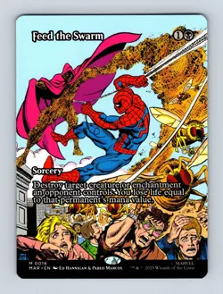 Feed the Swarm (Borderless) Marvel Eternal-Legal Spider-Man Non-Foil MTG NM - Image 1
