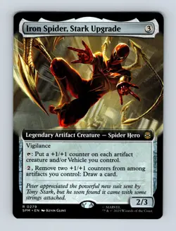 Iron Spider, Stark Upgrade (Extended Art) Marvel's Spider-Man Non-Foil MTG NM - Image 1