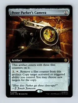 Peter Parker's Camera (Extended Art) Marvel's Spider-Man Non-Foil MTG NM - Image 1