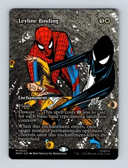 Leyline Binding (Borderless) Marvel Eternal-Legal Spider-Man Non-Foil MTG NM - Image 1
