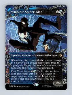 Symbiote Spider-Man (Borderless) Marvel's Spider-Man Non-Foil MTG NM - Image 1