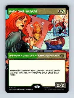 Mary Jane Watson (Borderless) Marvel's Spider-Man Non-Foil MTG NM - Image 1