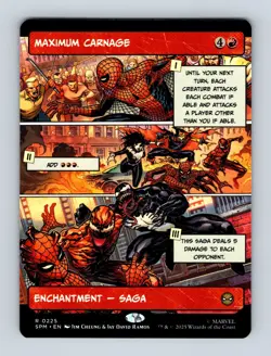 Maximum Carnage (Borderless) Marvel's Spider-Man Non-Foil MTG NM - Image 1