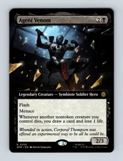 Agent Venom (Extended Art) Marvel's Spider-Man Non-Foil MTG NM - Image 1
