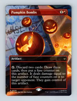 Pumpkin Bombs (Borderless) Marvel's Spider-Man: Eternal-Legal Non-Foil MTG NM - Image 1