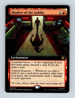 Shadow of the Goblin (Extended Art) Marvel's Spider-Man Non-Foil MTG NM - Image 1