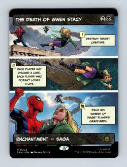 The Death of Gwen Stacy (Borderless) Marvel's Spider-Man Non-Foil MTG NM - Image 1