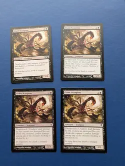 MTG Giant Scorpion X4: Zendikar #90 - EX-MT - Image 1