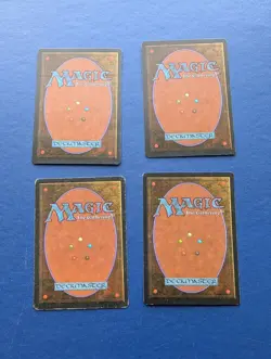 MTG Wall of Ice X4: Fourth Edition - EX - Image 2