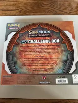 Pokemon Sun & Moon Burning Shadows GX Challenge Box Ninetales SEALED - Image 2