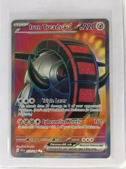 Pokemon Iron Treads ex 233/198 Scarlet & Violet Ultra Rare Full Art Holo LP - Image 1