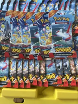 Surging Sparks Sleeved Booster Packs Lot Of 50 Pokemon TCG (SEALED UNOPENED) - Image 3