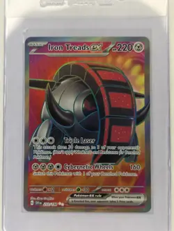 Pokemon Iron Treads ex 233/198 Scarlet & Violet Ultra Rare Full Art Holo LP - Image 1