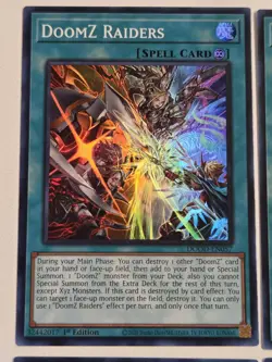 DoomZ XII Zero - Drastea DOOD-EN008 Secret Rare Yugioh Doom of Dimensions Set x4 - Image 4