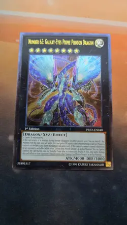 Number 62: Galaxy-Eyes Prime Photon Dragon PRIO-EN040 1st Ed ULTIMATE NM YUGIOH - Image 1
