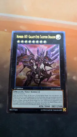 Yugioh Number 107: Galaxy-Eyes Tachyon Dragon LTGY-EN044 Ultimate Rare 1st Ed NM - Image 1
