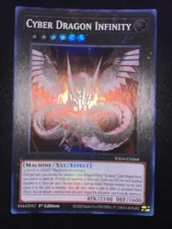 Yugioh! Cyber Dragon Infinity - RA04-EN068 - Super Rare - 1st Edition Near Mint, - Image 1