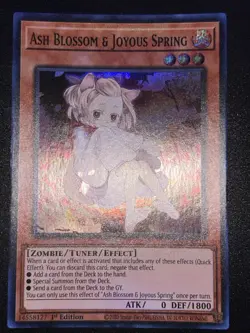 Yugioh! Ash Blossom & Joyous Spring (Alternate Art) - RA04-EN025 - Super Rare - - Image 1