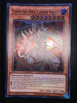 Yugioh! Vanquish Soul Caesar Valius - RA04-EN046 - Super Rare - 1st Edition Near - Image 1