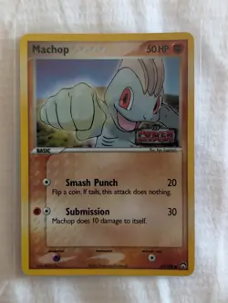 Pokemon TCG English Card ex Power Keepers Machop 53/108 Reverse Holo Stamped - Image 1