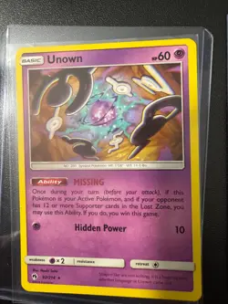 Unown 90/214 92/214 Pokemon Cards TCG 2018 Lost Thunder - Image 2